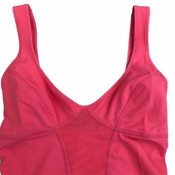 Free People Heart pink Leotard Bodysuit L NWT - Picture 2 of 8